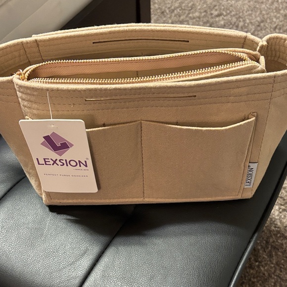 Lexsion Handbags - Lexsion Beige Bag Organizer